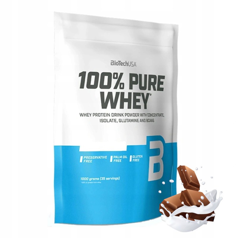 Odżywka białkowa Biotech 100% Pure Whey 1kg Odżywka białkowa Biotech 100% Pure Whey 1kg