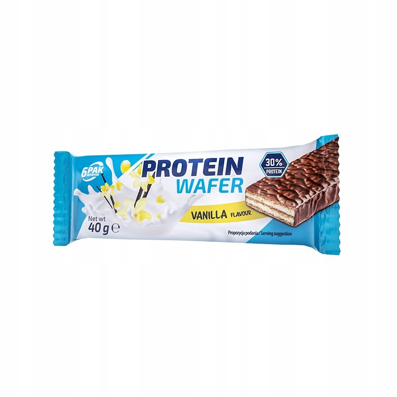 6 pak Baton Proteinowy Wysokobiałkowy 6PAK Protein Wafer 60g Waniliowy