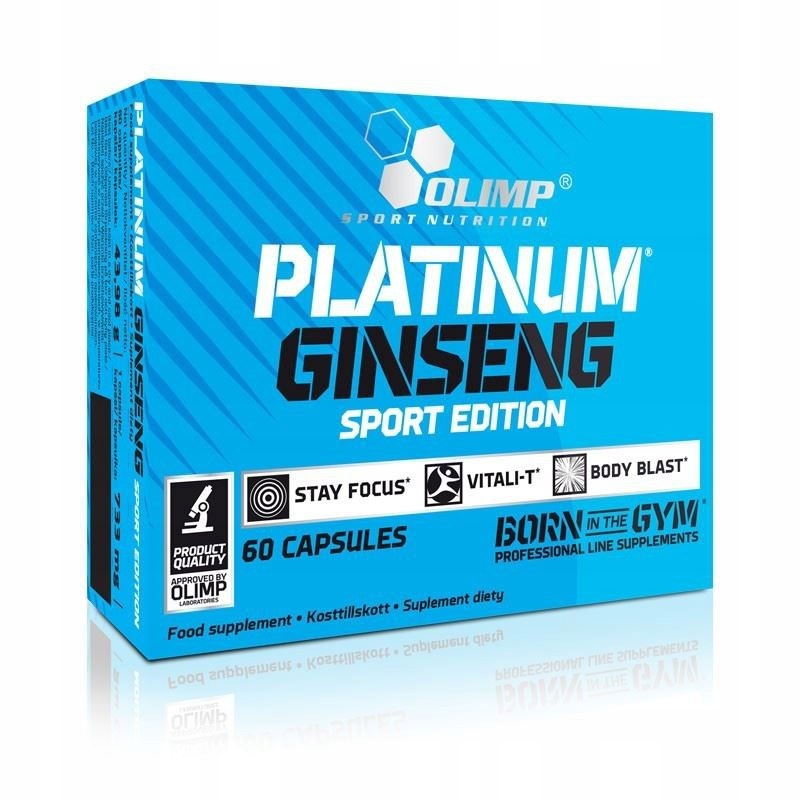 Suplement prozdrowotny OLIMP Platinum Ginseng Sport Edition 60 kaps Suplement prozdrowotny OLIMP Platinum Ginseng Sport Edition 60 kaps