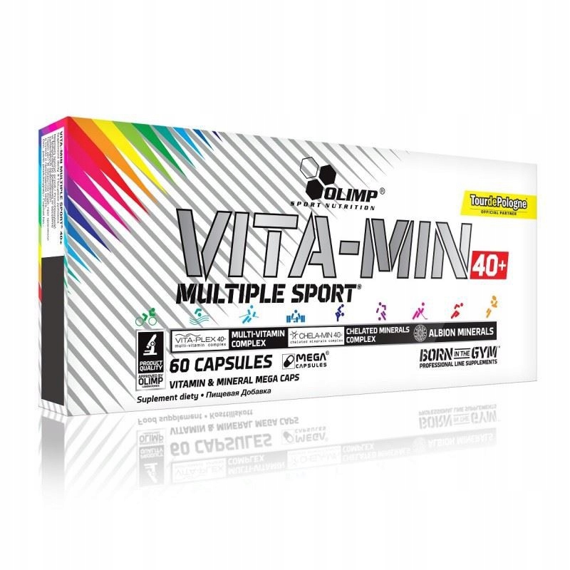 Kompleks witamin i minerałów Olimp VITA-MIN MULTIPLE SPORT 40+ 60 kaps