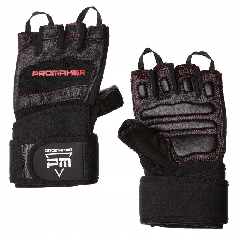 Rękawiczki Promaker ProGrip z Usztywniczami na nadgarstek PM-04-1030