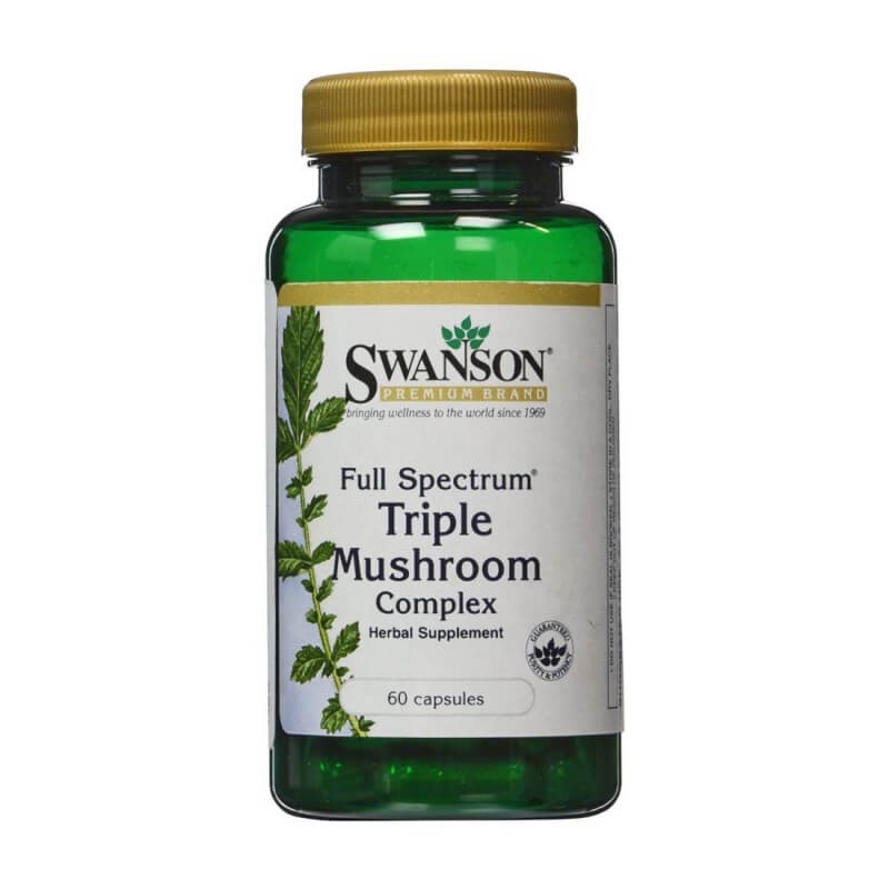 Swanson Health Products Wsparcie Odporności Kompleks Swanson Triple Mushroom Complex 60kaps