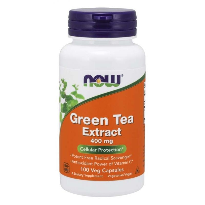 NOW Foods Odchudzanie Ekstrakt z Zielonej Herbaty Now Foods Green Tea Extract 400mg 100tab