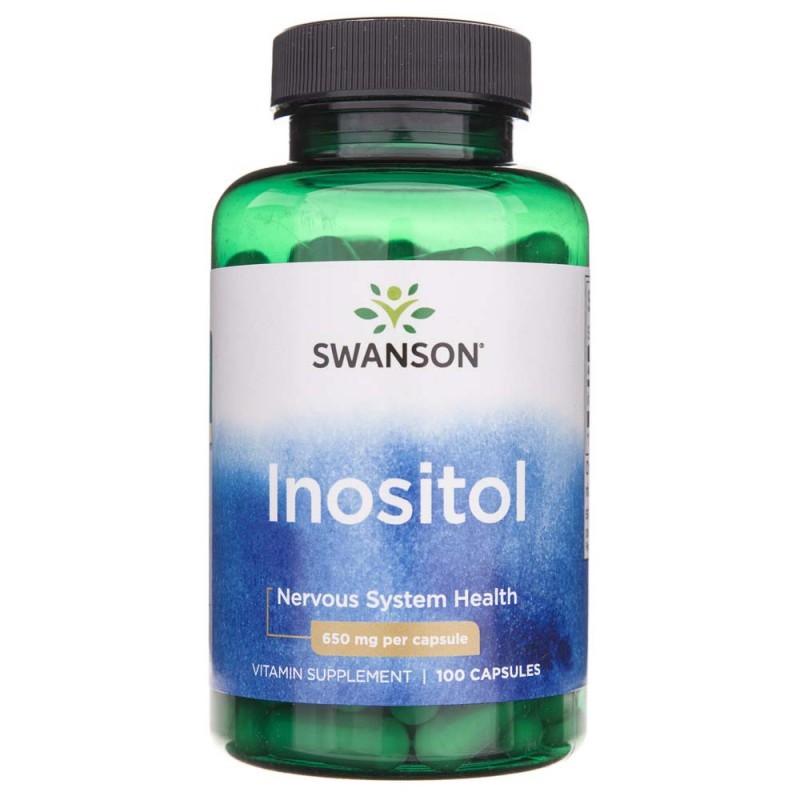 Swanson Health Products Wsparcie Mózgu Inozytol Swanson Inositol 650mg 100kaps
