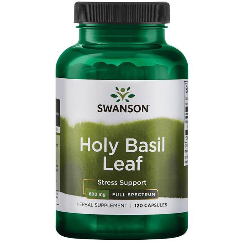 Swanson Health Products Wsparcie Odporności Liść Świętej Bazylii Swanson Holy Basil Leaf 400mg 120kaps