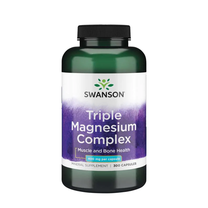 Swanson Health Products Minerały Magnez Swanson Triple Magnesium Complex 400mg 300kaps