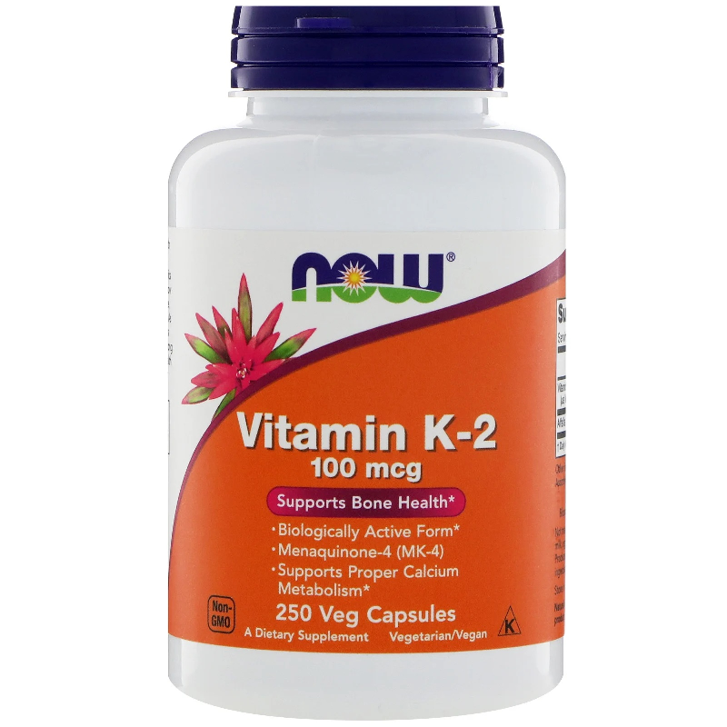 NOW Foods Witaminy K Now Foods Vitamin K2 100mcg 250vkaps