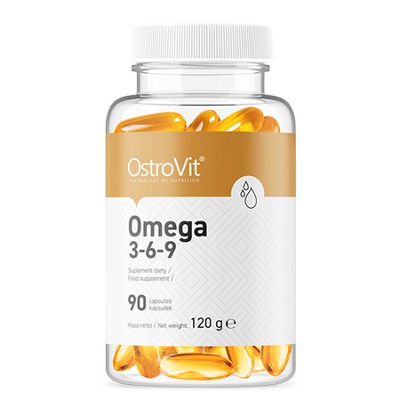 Kwasy tłuszczowe - OstroVit Omega 3-6-9 90kaps