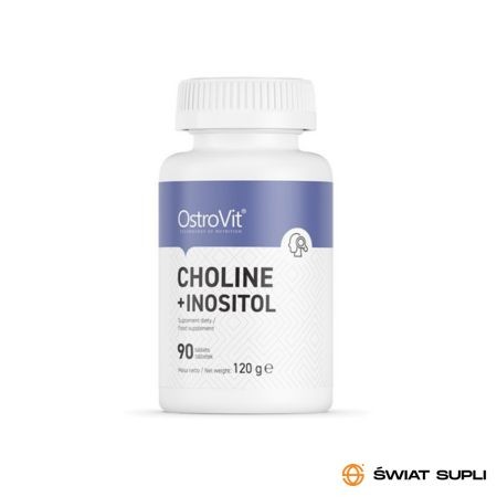 Wsparcie Mózgu Cholina + Inozytol Ostrovit Choline + Inositol 90tab
