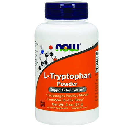 Suplement prozdrowotny - Now L-Tryptophan powder 57g
