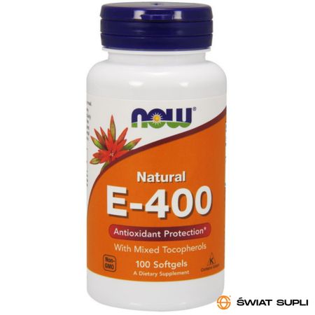 Witaminy E Now Foods Natural (Mixed) E-400 100softgels
