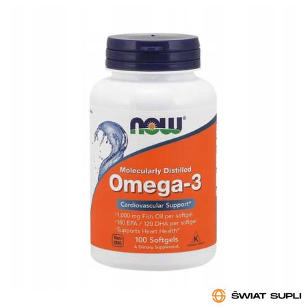 Kwasy Tłuszczowe Omega Now Foods Omega 3 100softgels