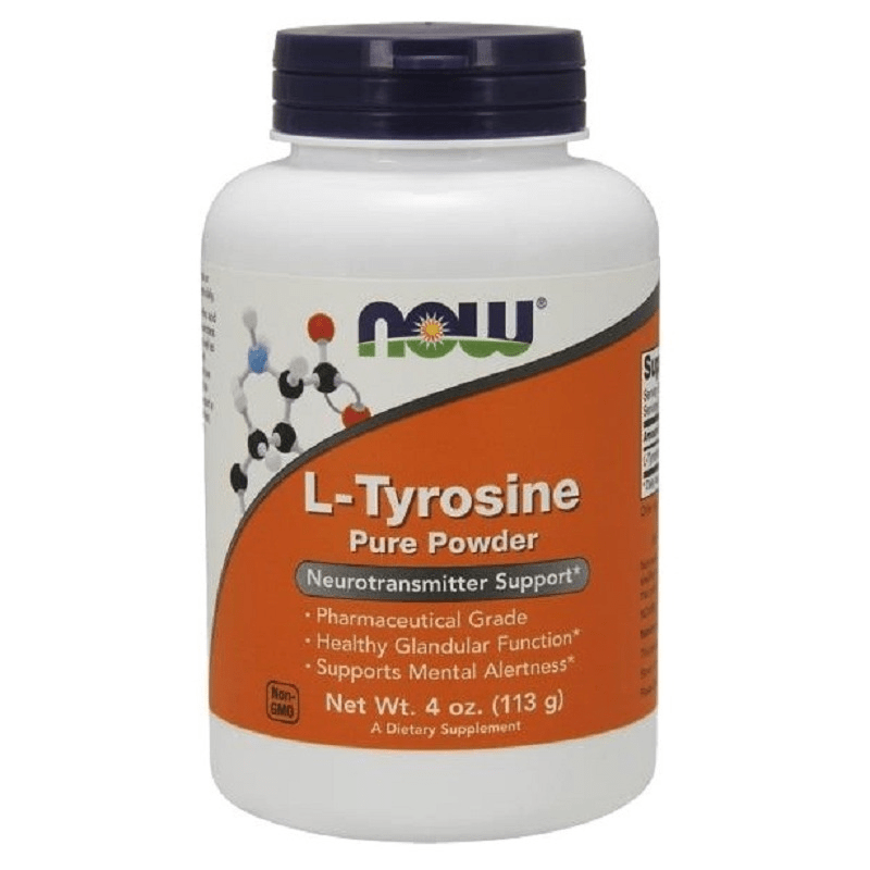 aminokwasy tyrozyna now foods-l tyrosine pure powder 113g