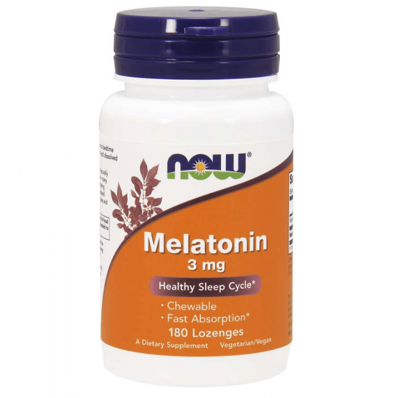 dobry sen melatonina now foods melatonine 3mg 180lozenges