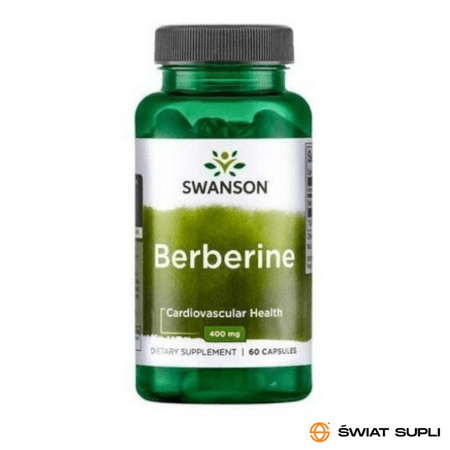 Trawienie Berberyna Swanson Berberine 400 mg 60kaps
