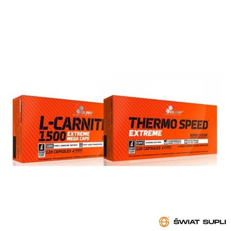Zestaw na Redukcję Olimp Thermo Speed Extreme 120kaps + OLIMP L-Carnitine 120kaps