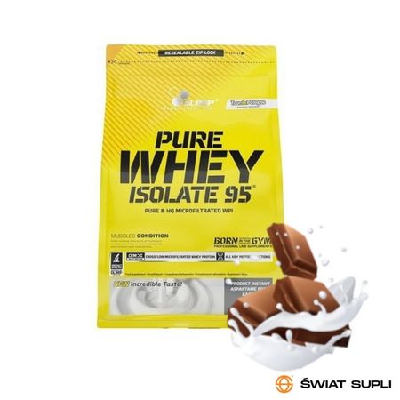 Odżywka Białkowa Izolat Olimp Pure Whey Isolate 95 1800g. Kupisz ją w Świat Supli. 