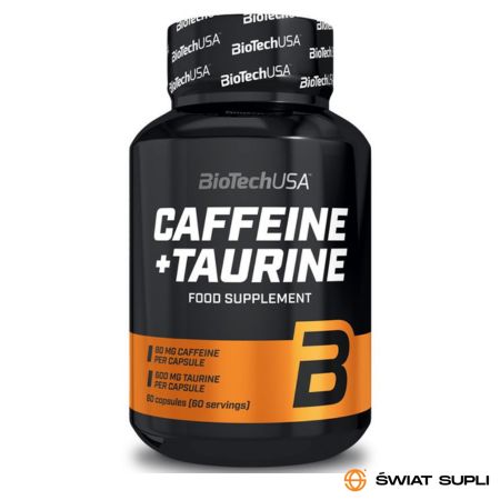 Suplement Energetyczny Kofeina BioTechUSA Caffeine + Taurine 60kaps