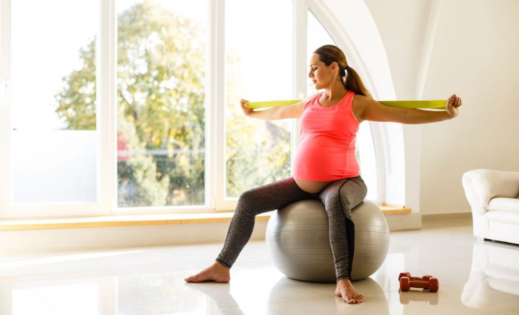 ćwiczenia na piłce w ciąży