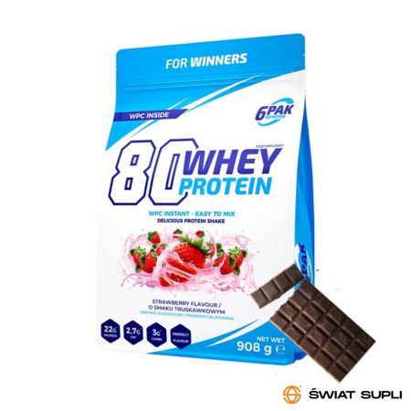 Odżywka Białkowa Koncentrat 6PAK Whey Protein 80 908g