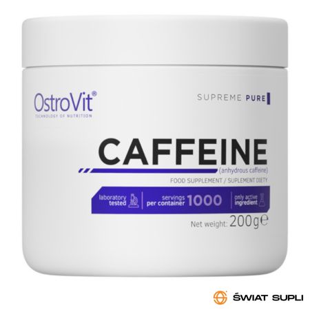 Suplement Energetyczny Kofeina OstroVit Caffeine Pure 200g
