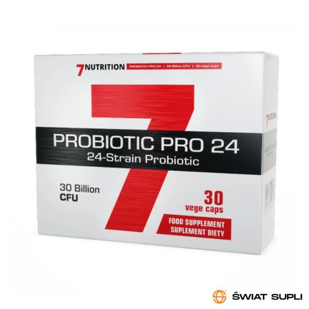 Wsparcie Jelit Probiotyki 7Nutrition Probiotic Pro 24 30kaps