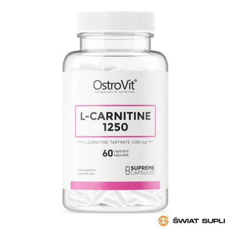 Odchudzanie Spalacz Tłuszczu OstroVit L-Carnitine 1250 60kaps