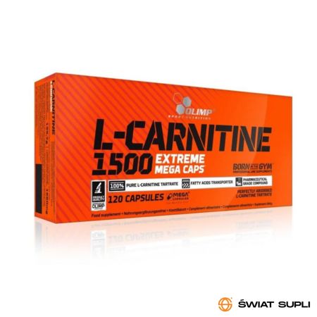 Odchudzanie L-karnityna Olimp L-Caranitine 1500 Extreme 120kaps
