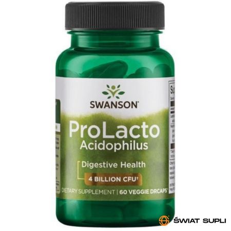 Wsparcie Jelit Probiotyki Swanson Prolacto Acidophilus 60vkaps
