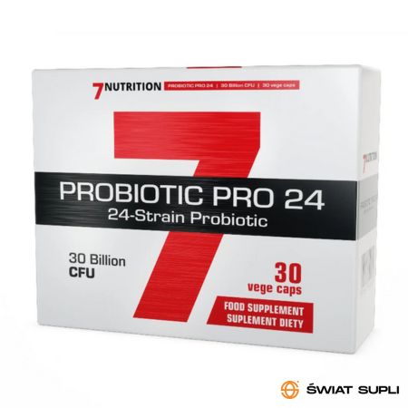 Wsparcie Jelit Probiotyki 7Nutrition Probiotic Pro 24 30kaps na www.swiatsupli.pl