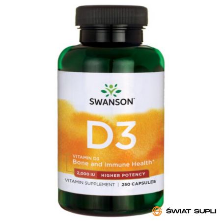 Witaminy D Swanson Vitamin D3 2000IU 250kaps