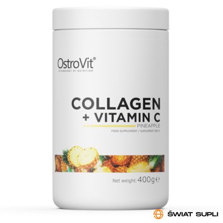 Regeneracja Stawów Kolagen + Vit C Ostrovit Collagen+Vitamin C 400g