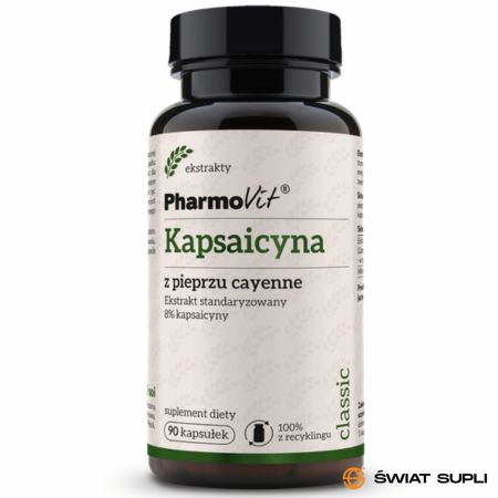 Odchudzanie Kapsaicyna Pharmovit Kapsaicyna z Pieprzu Cayenne 90kaps
