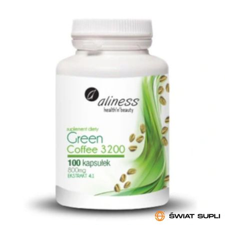 Odchudzanie Zielona Kawa Aliness System Green Coffee 3200 100kaps