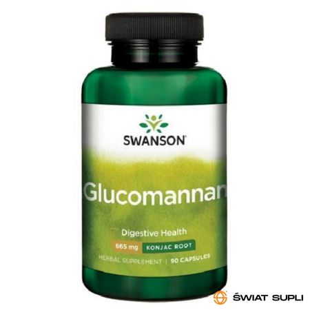 Prawidłowe Trawienie Błonnik Swanson Glucomannan 665 mg 90kaps
