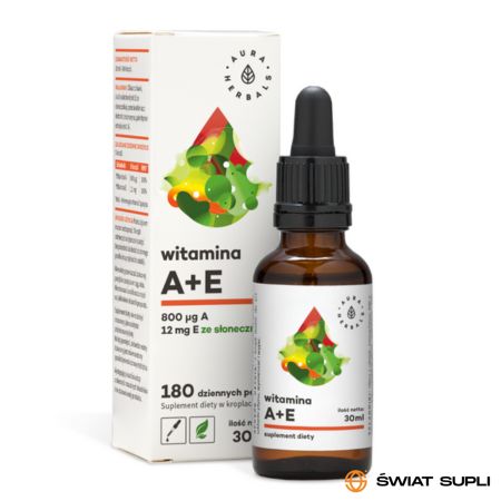 Witaminy A + E Aura Herbals Witamina A+E Liquid 30ml
