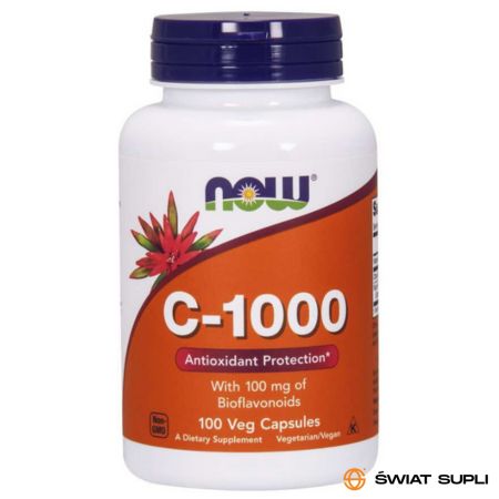 Witaminy C Now Foods C-1000 with 100mg bioflavonids 100vkaps