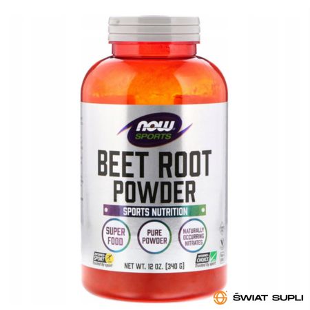 Suplement Energetyczny Burak Ćwikłowy Now Foods Beet Root Powder 340g 
