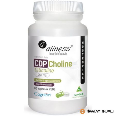 Pamięć i Koncentracja Cytykolina Aliness CDP Choline 250mg 60vkaps
