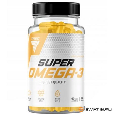 Kwasy Tłuszczowe Omega Trec Nutrition Super Omega 3 60kaps

