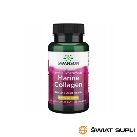 Regeneracja Stawów Kolagen Swanson Hydrolyzed Marine Collagen 60kaps