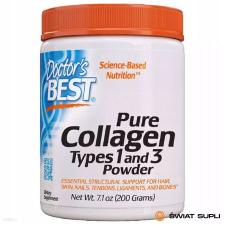 Regeneracja Stawów Kolagen Doctor's Best Collagen Types 1 & 3 Powder 200g