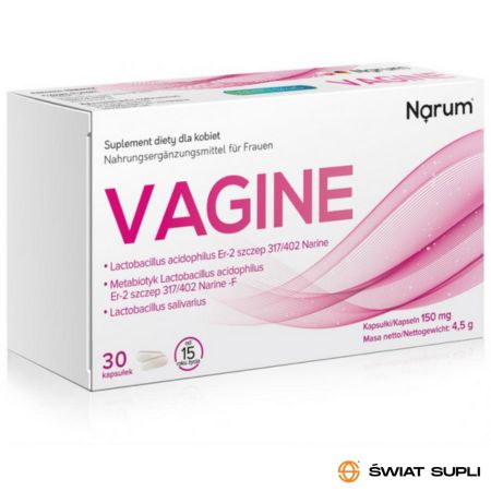 Kobieca Kondycja Probiotyk Narum Vagine 150mg 30kaps
