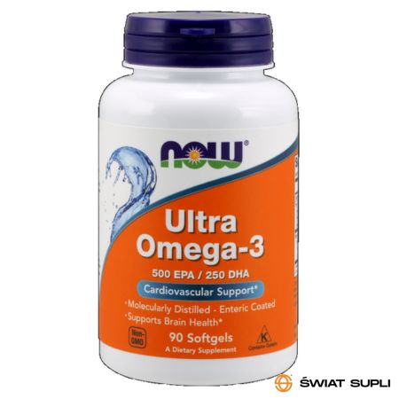 Kwasy Tłuszczowe Omega Now Foods Ultra Omega-3 90softgels
