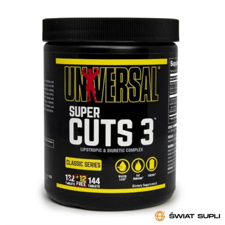Odchudzanie Spalacz Tłuszczu Universal Super Cuts 3 130tab