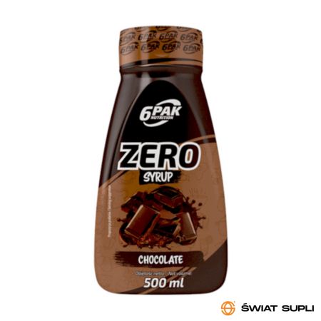 Sos bez kalorii Słodki 6PAK Zero Syrup 500ml Czekoladowy
