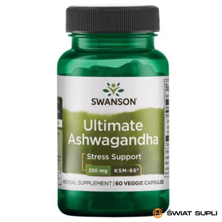Adaptogeny Witania Ospała Swanson Ultimate Ashwagandha 250 mg 60vkaps