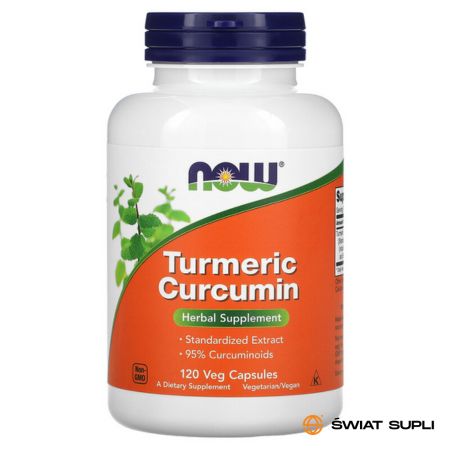 Wsparcie Odporności Kurkumina Now Foods Turmeric Curcumin 120softgels