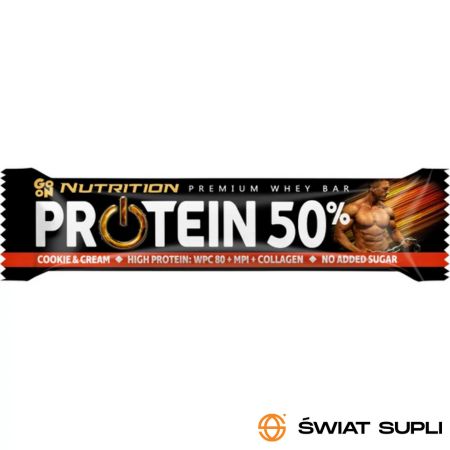Baton Proteinowy Wysokobiałkowy Go On Nutrition Protein Bar 50% 40g
