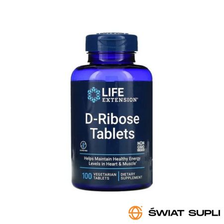 Suplement Energetyczny Ryboza Life Extension D-Ribose 100vtabs